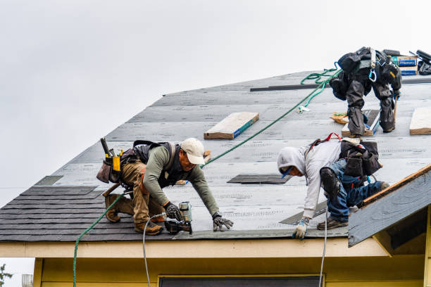 Professional Gutter Installation technician working in Malvern, AL